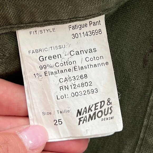 NAKED & FAMOUS DENIM | Fatigue Pant Canvas Pants - Picture 6 of 11